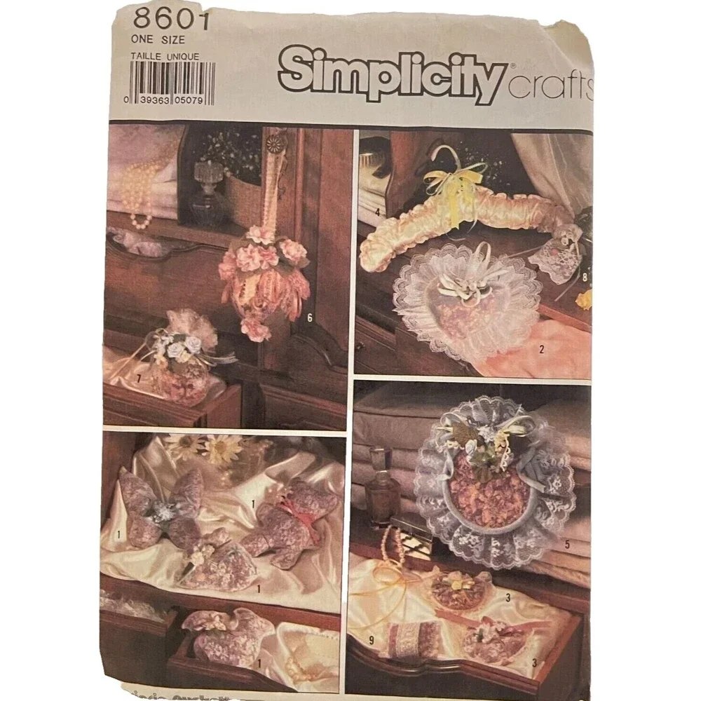 #8601 Simplicity Crafts Sachet Potpourri Sewing Pattern